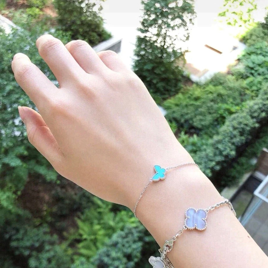 [Spark]BUTTERFLY TURQUOISE BUTTERFLY BRACELET SILVER