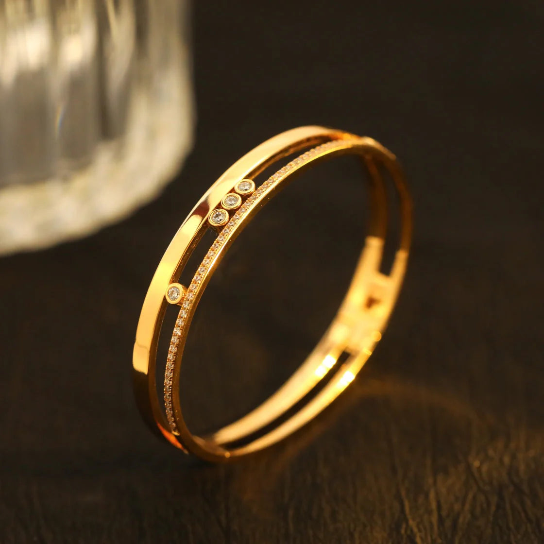 [Spark]Move Romane Diamond Bangle Bracelet