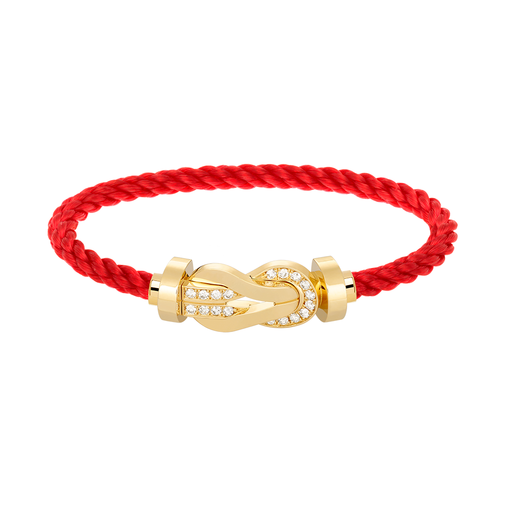 [Spark]CHANCE LARGE 8 FIGURE BUCKLE HALF DIAMOND BRACELET GOLD