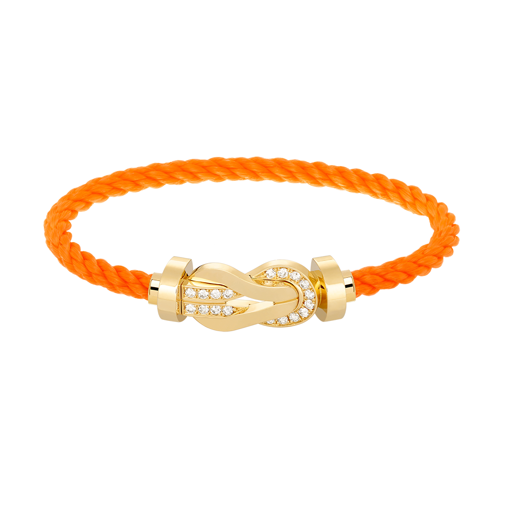[Spark]CHANCE LARGE 8 FIGURE BUCKLE HALF DIAMOND BRACELET GOLD