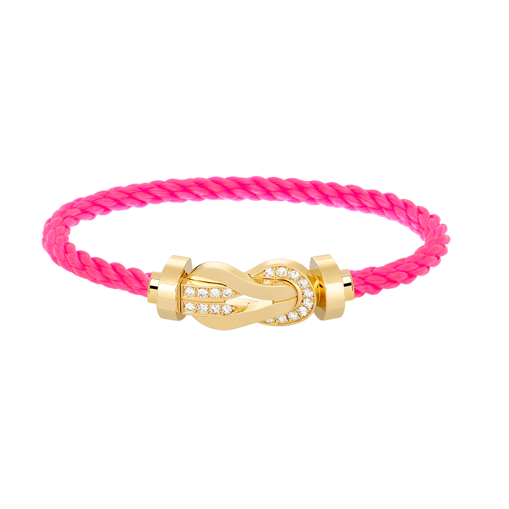 [Spark]CHANCE LARGE 8 FIGURE BUCKLE HALF DIAMOND BRACELET GOLD