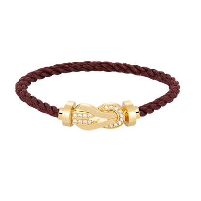 [Spark]CHANCE LARGE 8 FIGURE BUCKLE HALF DIAMOND BRACELET GOLD