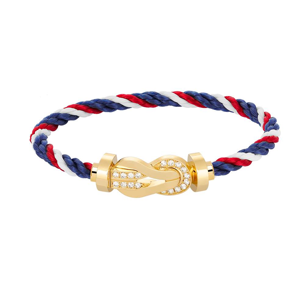 [Spark]CHANCE LARGE 8 FIGURE BUCKLE HALF DIAMOND BRACELET GOLD