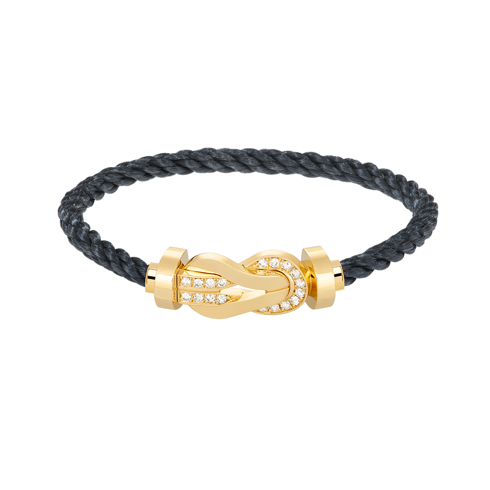 [Spark]CHANCE LARGE 8 FIGURE BUCKLE HALF DIAMOND BRACELET GOLD