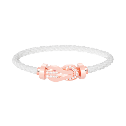 [Spark]CHANCE LARGE 8 FIGURE BUCKLE HALF DIAMOND BRACELET Spark GOLD
