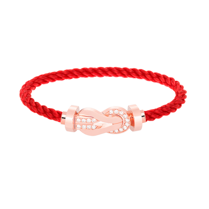 [Spark]CHANCE LARGE 8 FIGURE BUCKLE HALF DIAMOND BRACELET Spark GOLD
