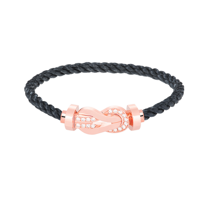 [Spark]CHANCE LARGE 8 FIGURE BUCKLE HALF DIAMOND BRACELET Spark GOLD