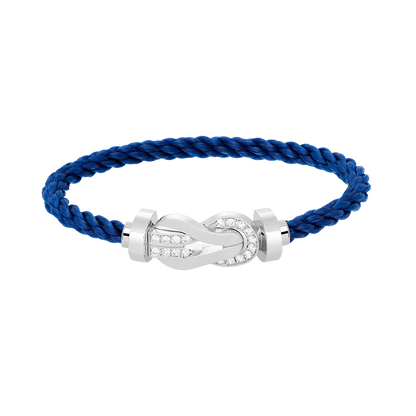 [Spark]CHANCE LARGE 8 FIGURE BUCKLE HALF DIAMOND BRACELET SILVER