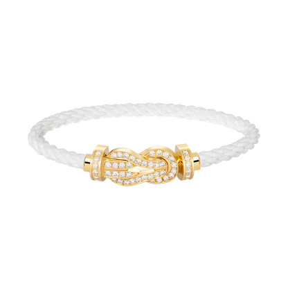 [Spark]CHANCE LARGE 8 FIGURE BUCKLE FULLDIAMOND BRACELET GOLD