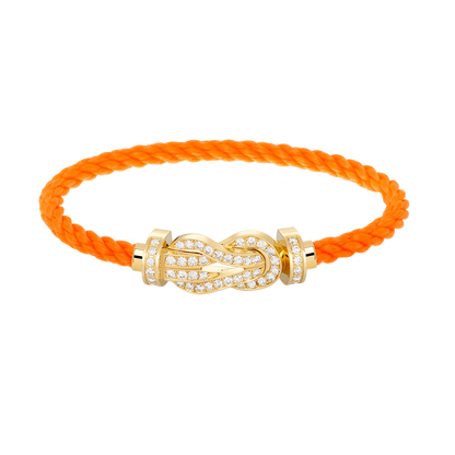 [Spark]CHANCE LARGE 8 FIGURE BUCKLE FULLDIAMOND BRACELET GOLD