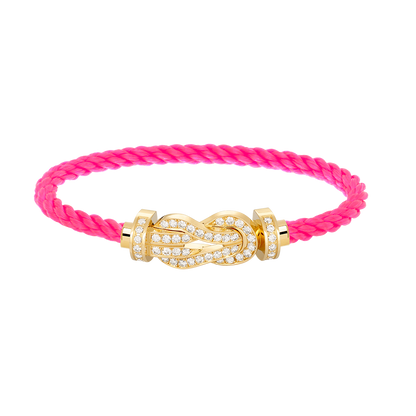 [Spark]CHANCE LARGE 8 FIGURE BUCKLE FULLDIAMOND BRACELET GOLD