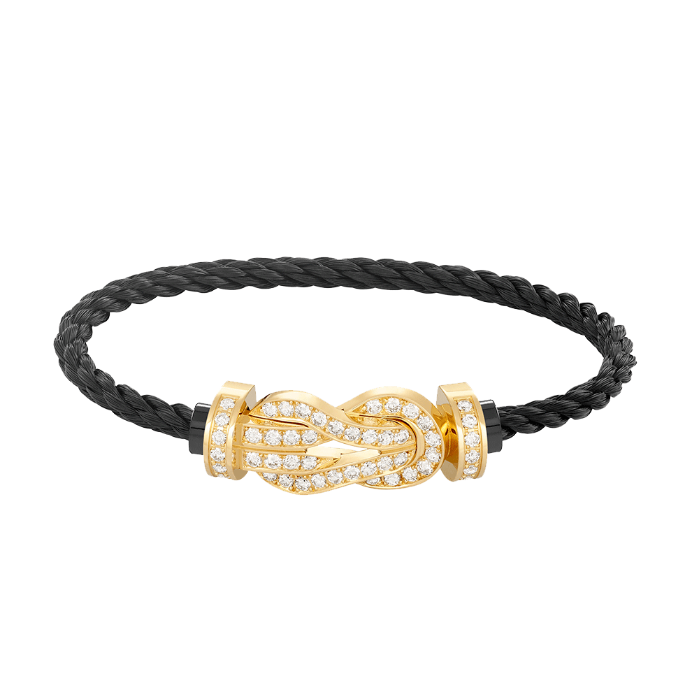 [Spark]CHANCE LARGE 8 FIGURE BUCKLE FULLDIAMOND BRACELET GOLD