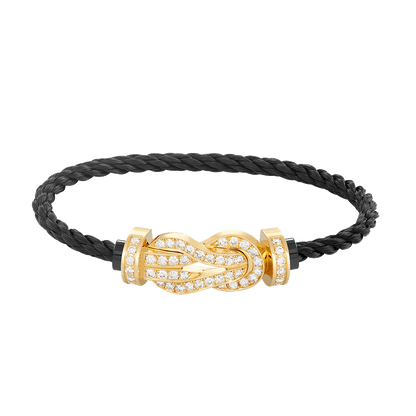 [Spark]CHANCE LARGE 8 FIGURE BUCKLE FULLDIAMOND BRACELET GOLD