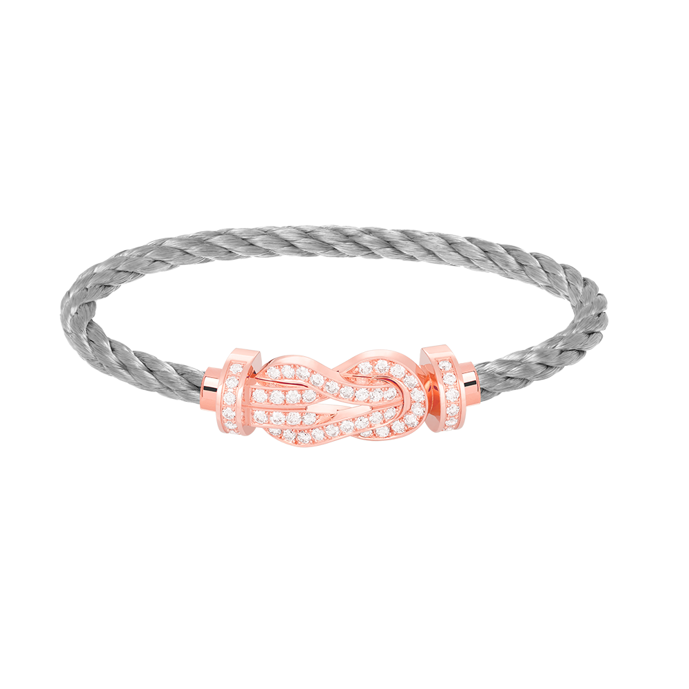 [Spark]CHANCE LARGE 8 FIGURE BUCKLE FULL DIAMOND BRACELET Spark GOLD