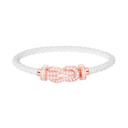 [Spark]CHANCE LARGE 8 FIGURE BUCKLE FULL DIAMOND BRACELET Spark GOLD