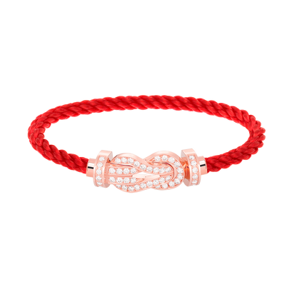 [Spark]CHANCE LARGE 8 FIGURE BUCKLE FULL DIAMOND BRACELET Spark GOLD