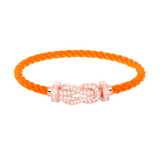 [Spark]CHANCE LARGE 8 FIGURE BUCKLE FULL DIAMOND BRACELET Spark GOLD