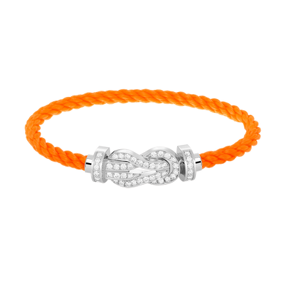 [Spark]CHANCE LARGE 8 FIGURE BUCKLE FULL DIAMOND BRACELET SILVER