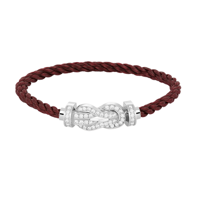 [Spark]CHANCE LARGE 8 FIGURE BUCKLE FULL DIAMOND BRACELET SILVER