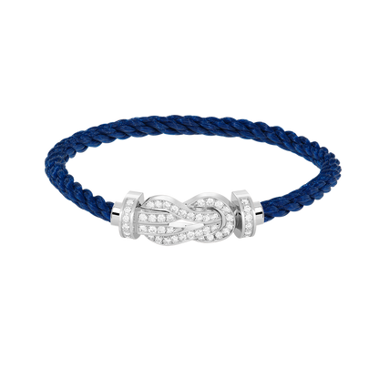 [Spark]CHANCE LARGE 8 FIGURE BUCKLE FULL DIAMOND BRACELET SILVER