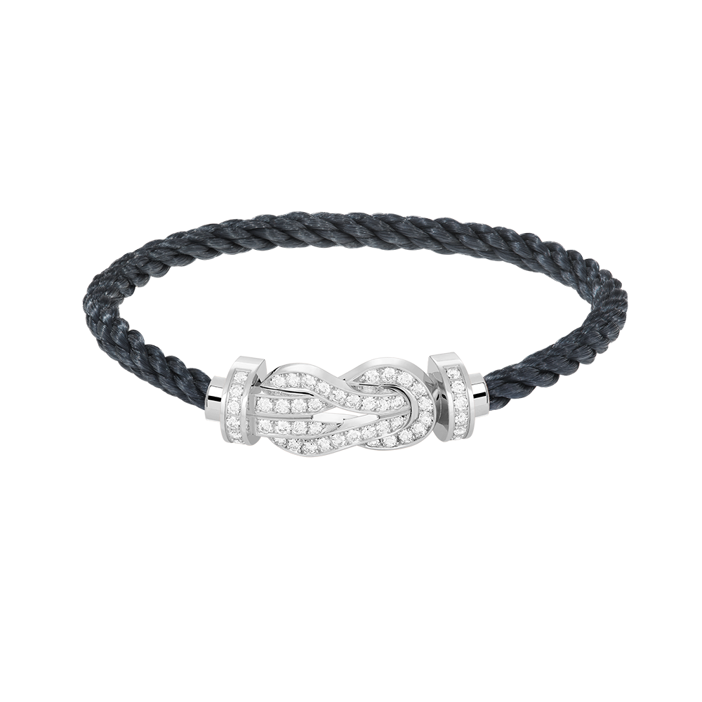 [Spark]CHANCE LARGE 8 FIGURE BUCKLE FULL DIAMOND BRACELET SILVER