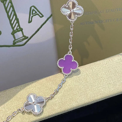 [Spark] CLOVER 5 MOTIF VIOLET BRACELET COLLECTION