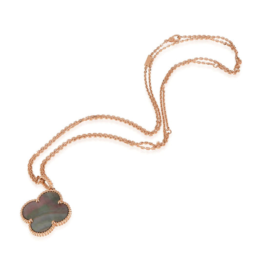 [Spark]CLOVER 25MM GOLD DARK MOP BIG CLOVER NECKLACE