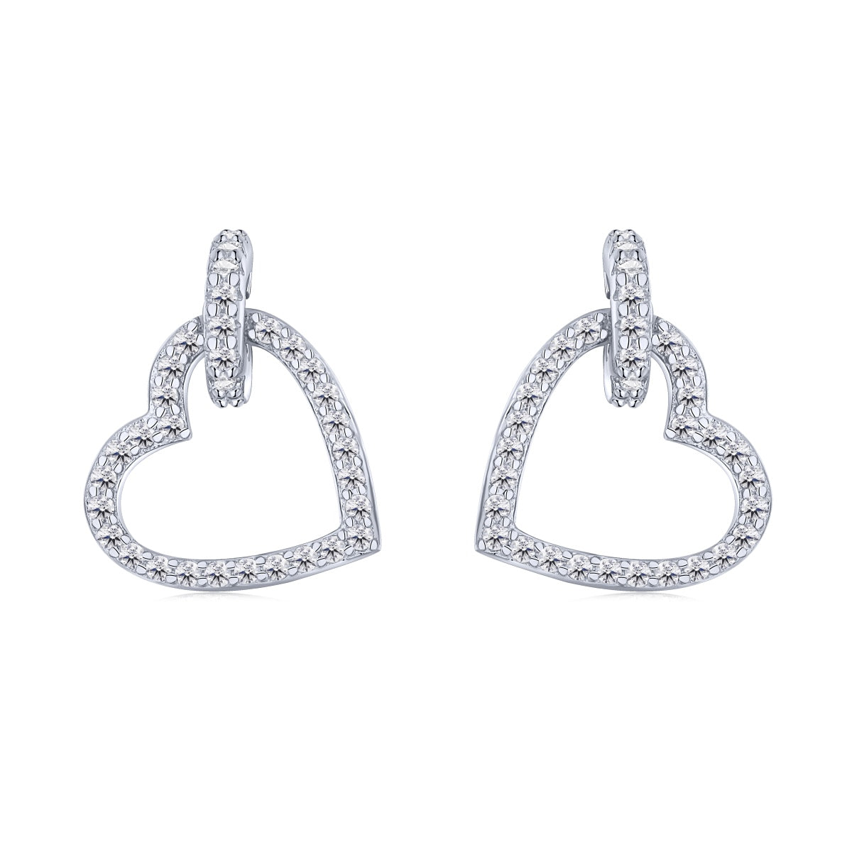 [Radiant Jewelry]Dainty Heart Shape Earrings
