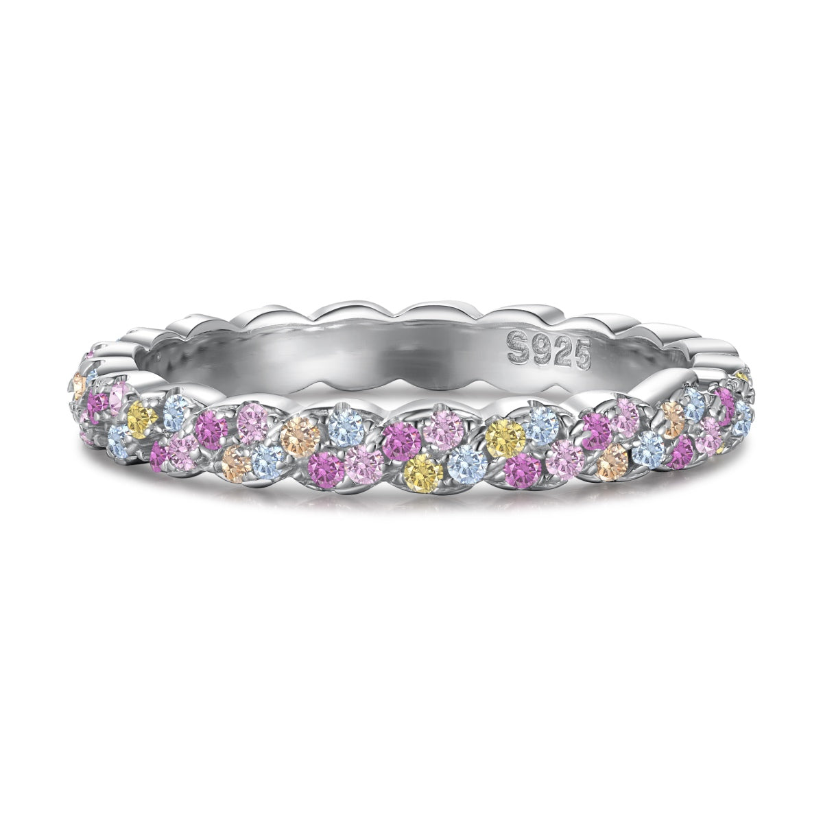 [Radiant Jewelry]Dainty Ebullient Round Cut Daily Ring