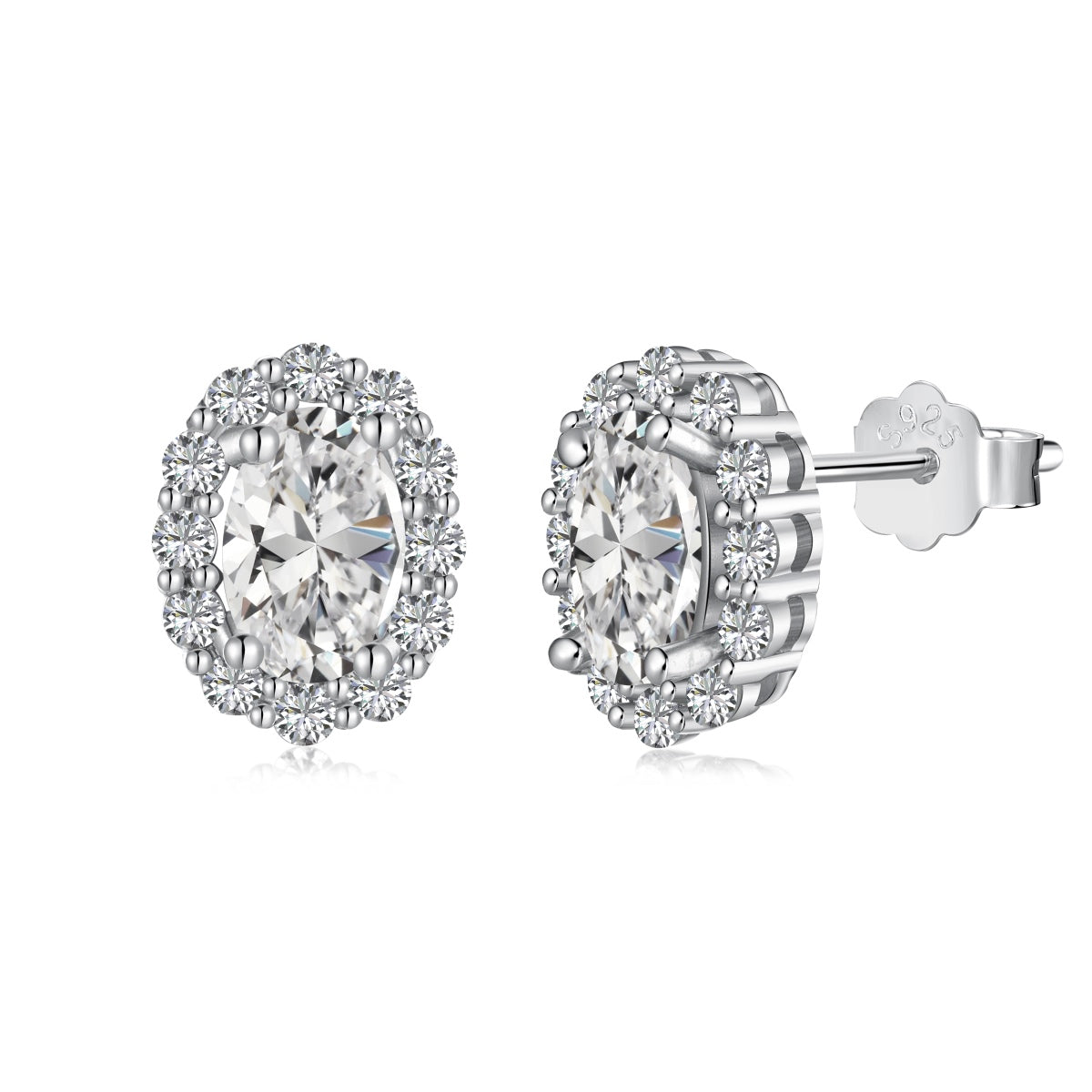[Radiant Jewelry]Delicate Unique Oval Cut Daily Earrings
