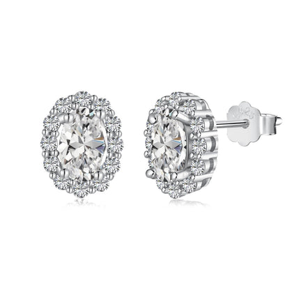 [Radiant Jewelry]Delicate Unique Oval Cut Daily Earrings