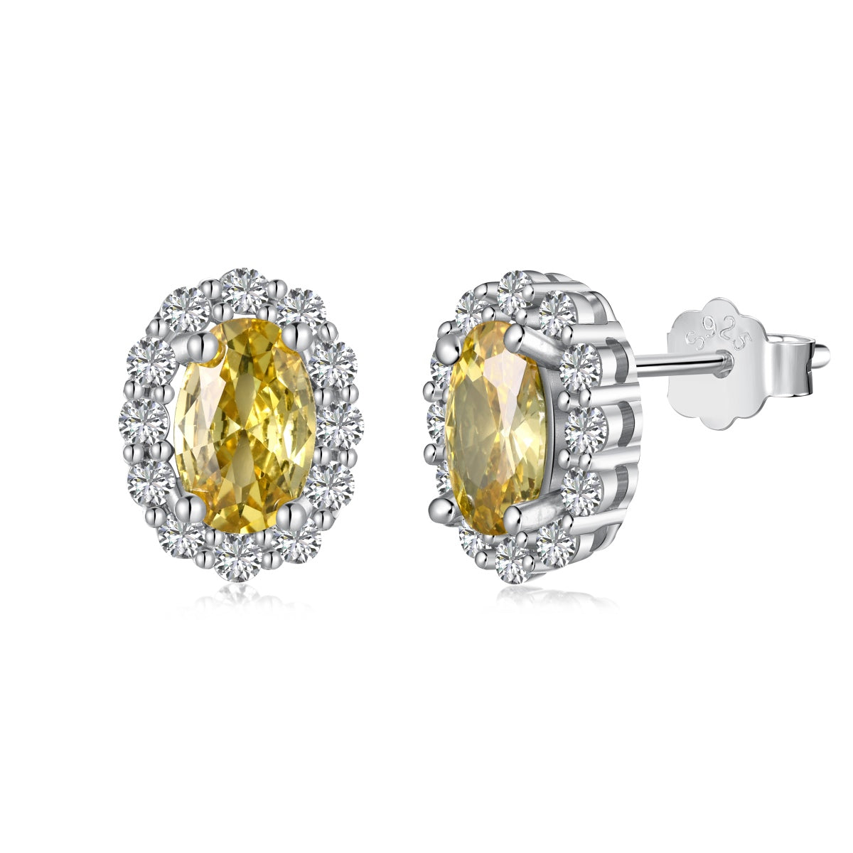 [Radiant Jewelry]Delicate Unique Oval Cut Daily Earrings