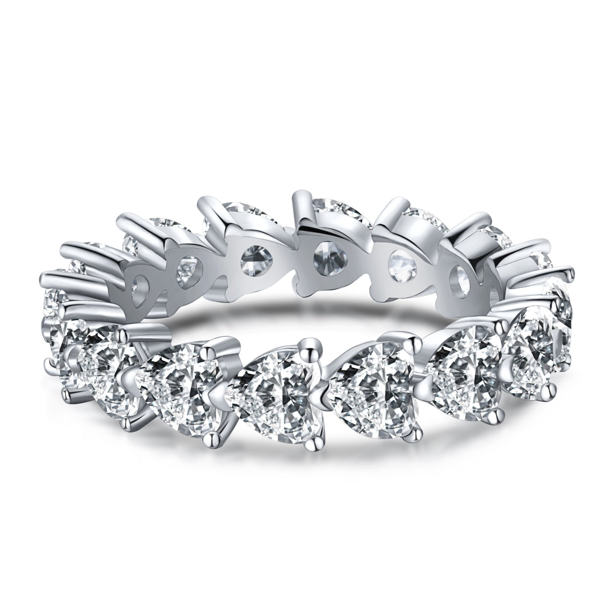 [Radiant Jewelry]0.25 Carat Radiant Romance Heart Cut Lover Ring