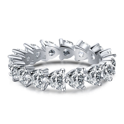 [Radiant Jewelry]0.25 Carat Radiant Romance Heart Cut Lover Ring
