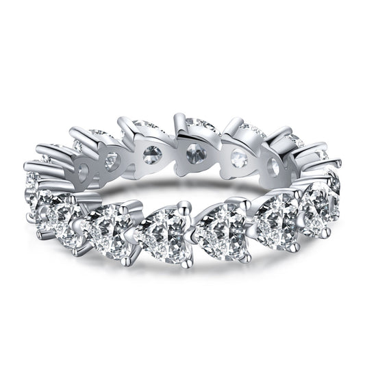 [Spark Jewelry]0.25 Carat Radiant Romance Heart Cut Lover Ring