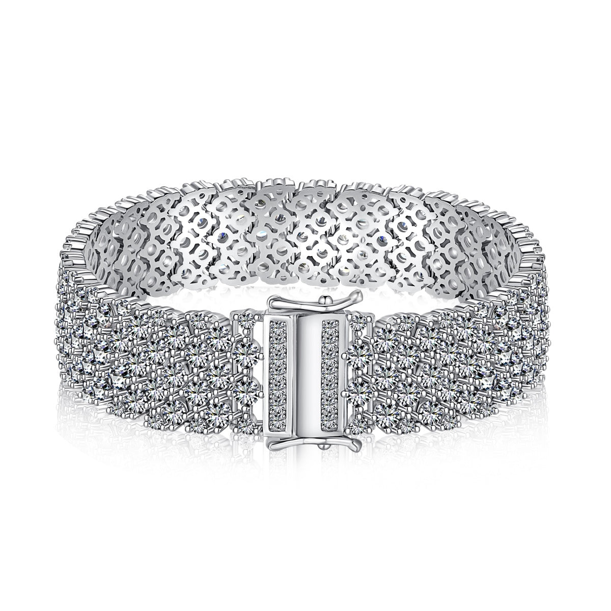 [Radiant Jewelry]Ornate Elegant Round Cut Party Bracelet