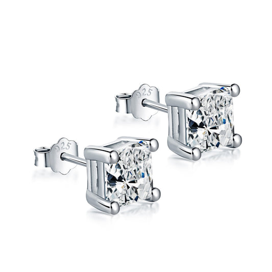 [Spark Jewelry]Delicate Square Shape Earrings