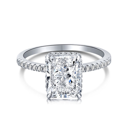 [Radiant Jewelry]4.0 Carat Luxurious Engagement Ring
