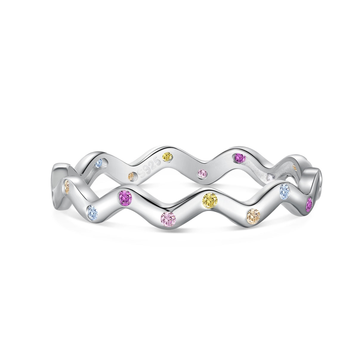 [Radiant Jewelry]Ornate Vibrant Round Cut Daily Ring