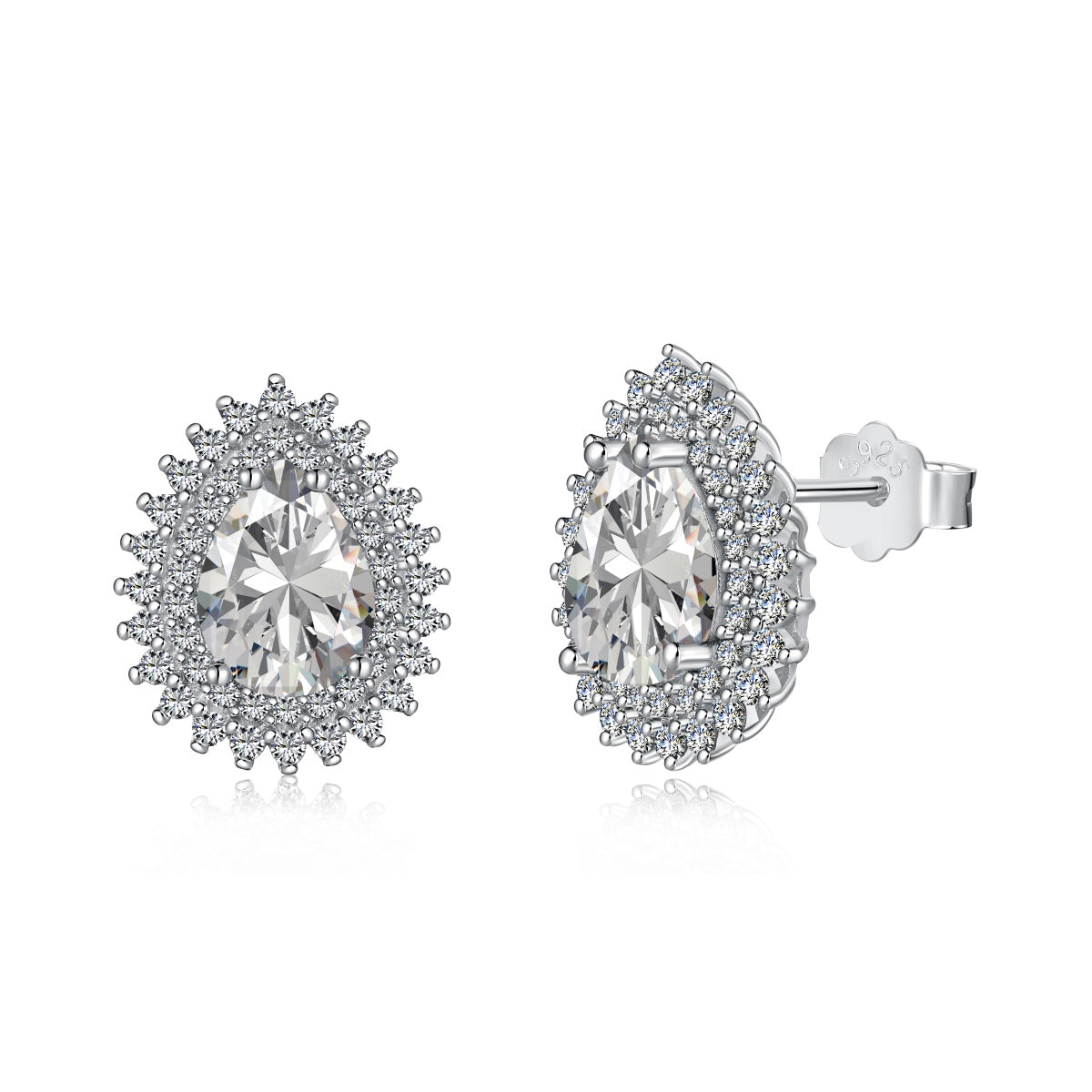 [Radiant Jewelry]Delicate Gorgeous Pear Cut Daily Earrings