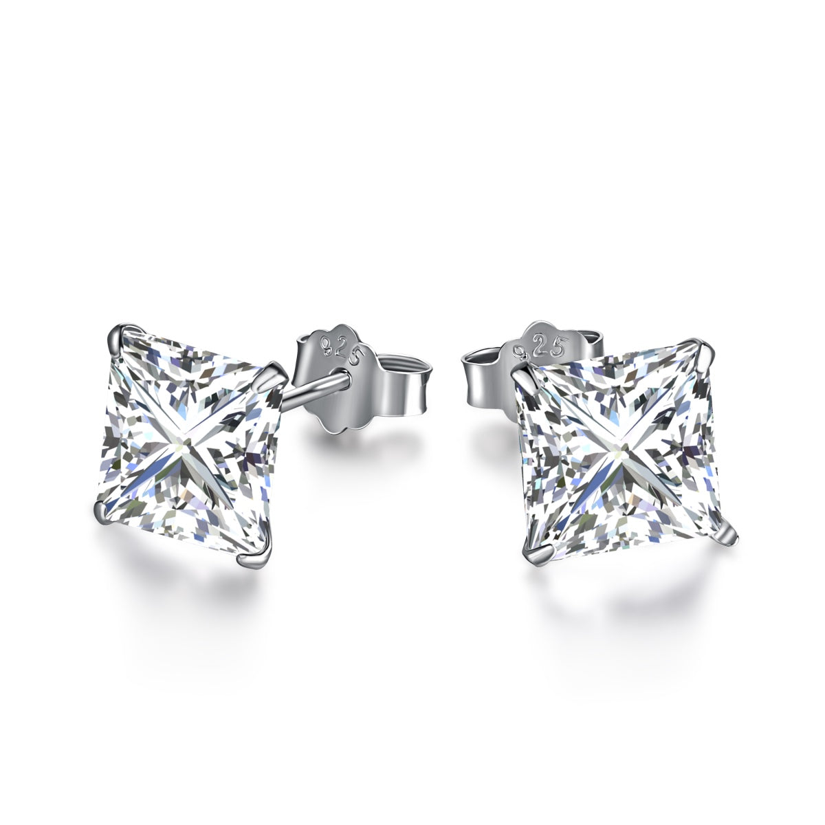 [Radiant Jewelry]Ornate Square Shape Earrings