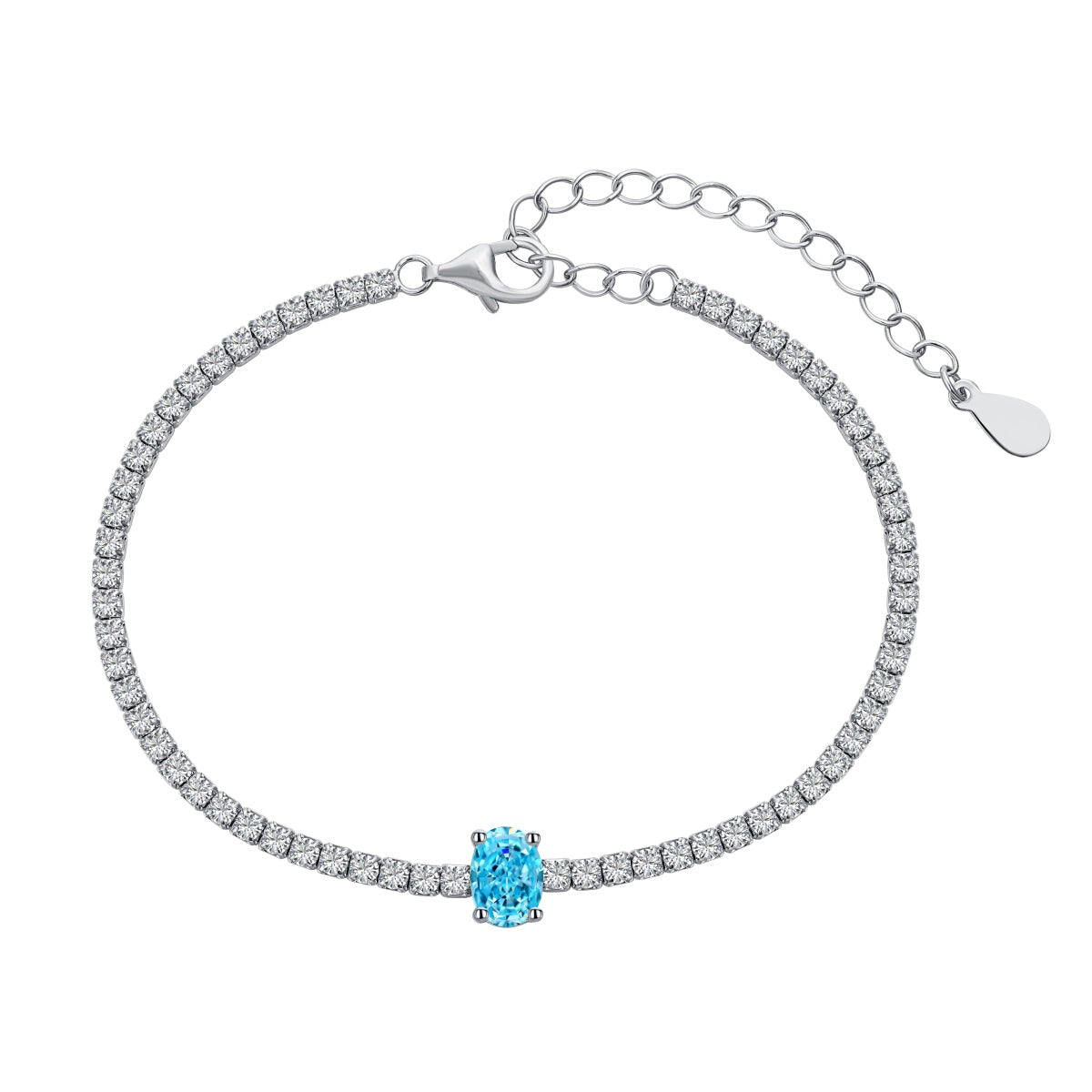 [Radiant Jewelry]0.75 Carat Exquisite Oval Cut Daily Bracelet