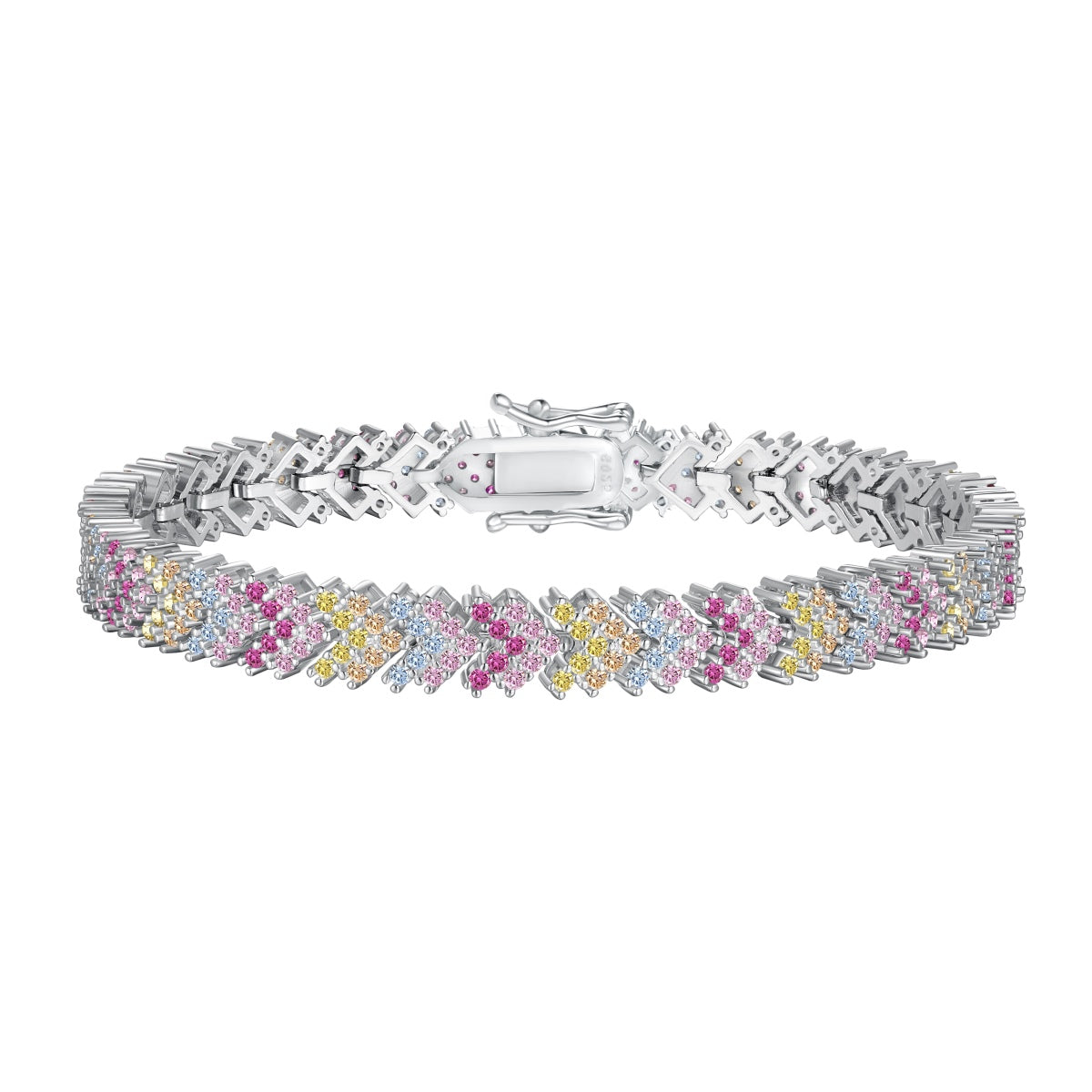 [Radiant Jewelry]Ornate Sparkling Round Cut Party Bracelet