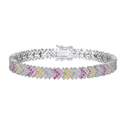 [Radiant Jewelry]Ornate Sparkling Round Cut Party Bracelet