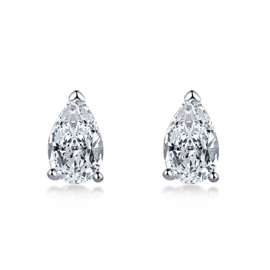[Spark Jewelry]Ornate Water Drop Shape Earrings