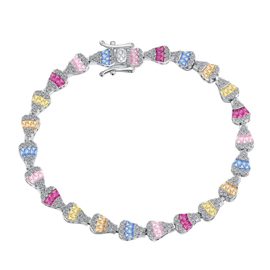 [Spark Jewelry]Radiant Water Drop Shape Daily Bracelet