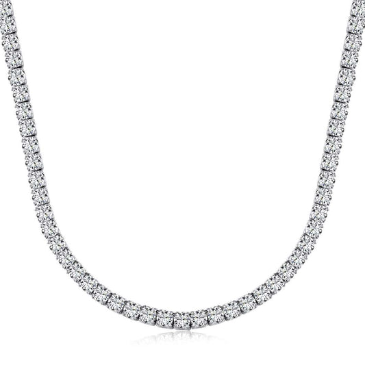 [Spark Jewelry]Elegant Tennis Chain Necklace