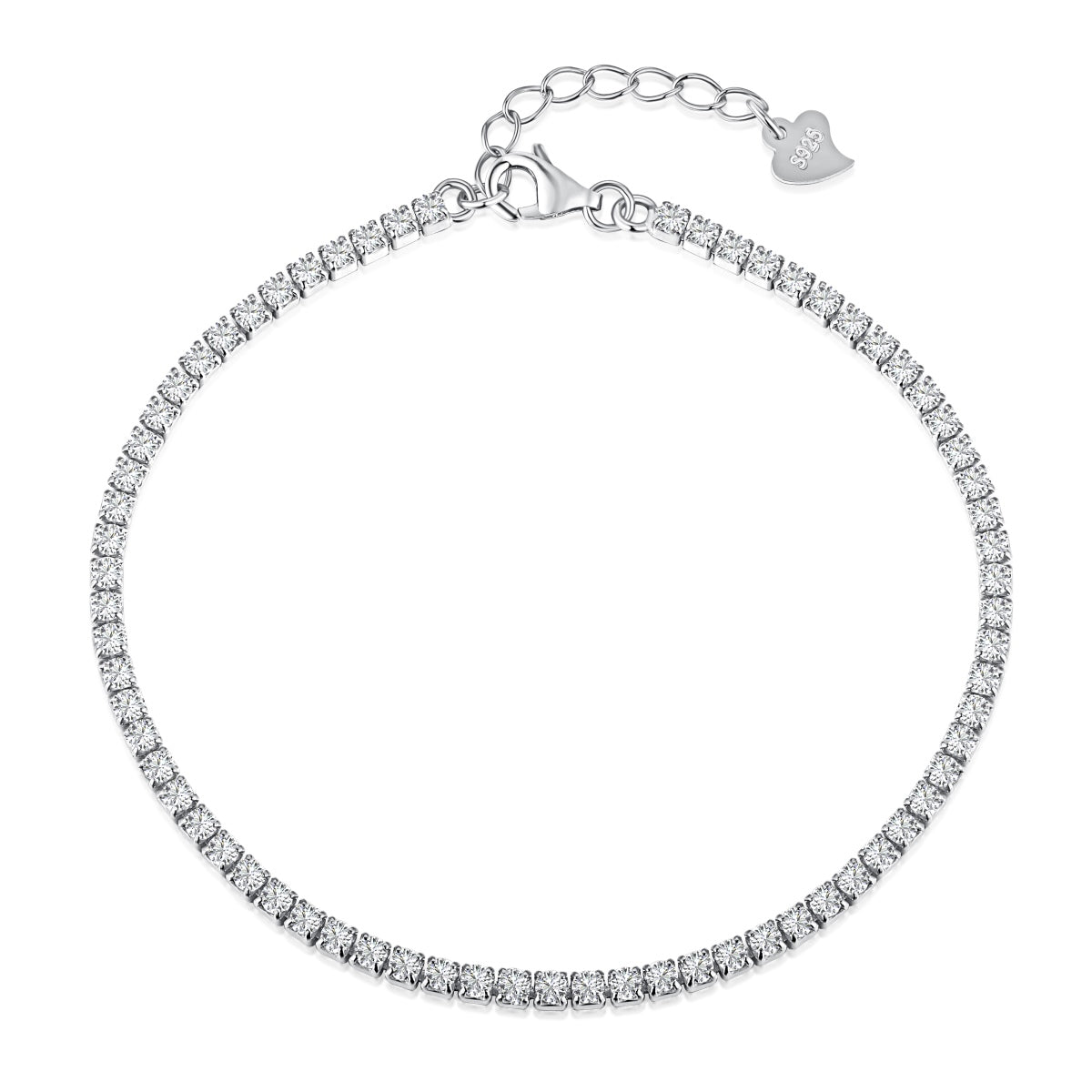[Radiant Jewelry]Radiant Shinning Princess Cut Tennis Bracelet