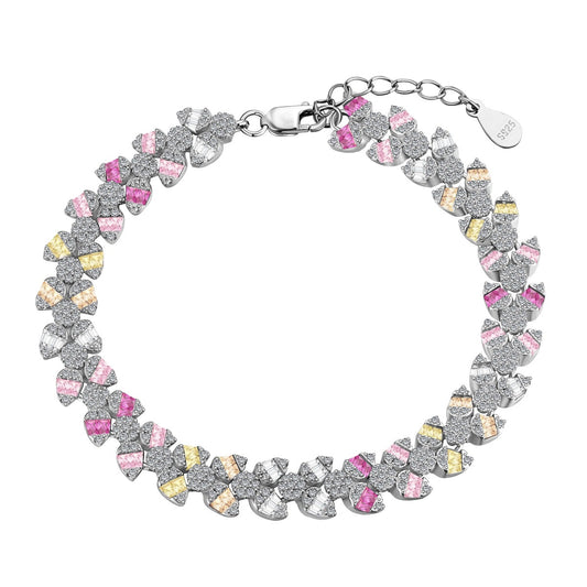[Spark Jewelry]Dainty Exquisite Flower Shape Daily Bracelet