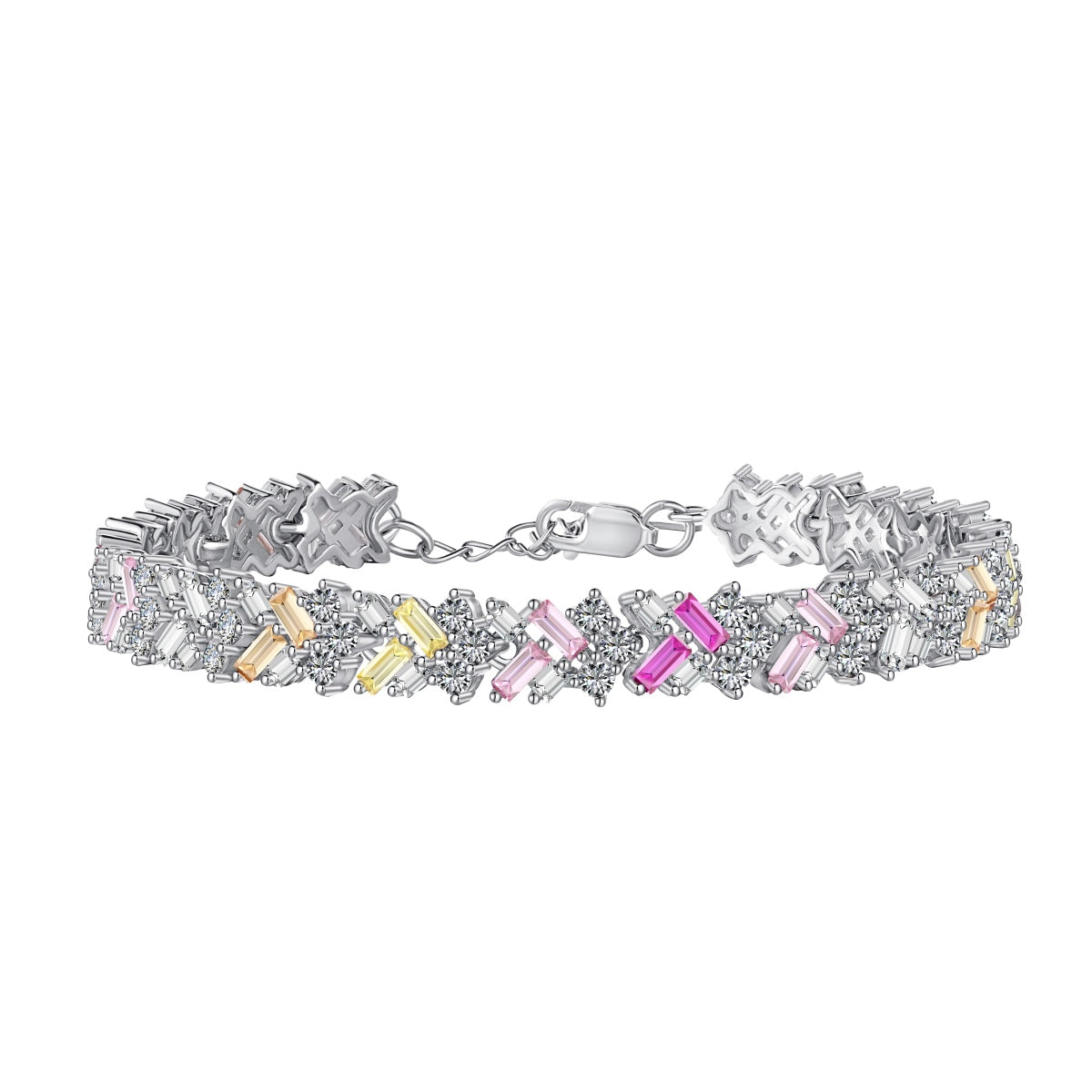 [Radiant Jewelry]Dazzling Unique Multi Shape Daily Bracelet